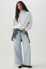 MADESOFTâ¢ Fleece Mock Neck Sweatshirt