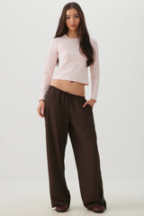 Super Soft Long Sleeve Crop T-Shirt