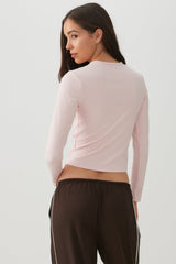 Super Soft Long Sleeve Crop T-Shirt
