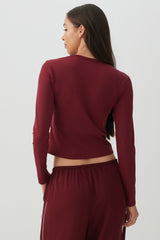 Super Soft Long Sleeve Crop T-Shirt