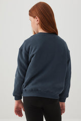 MADESOFTâ¢ Fleece Crew Neck Graphic Sweatshirt