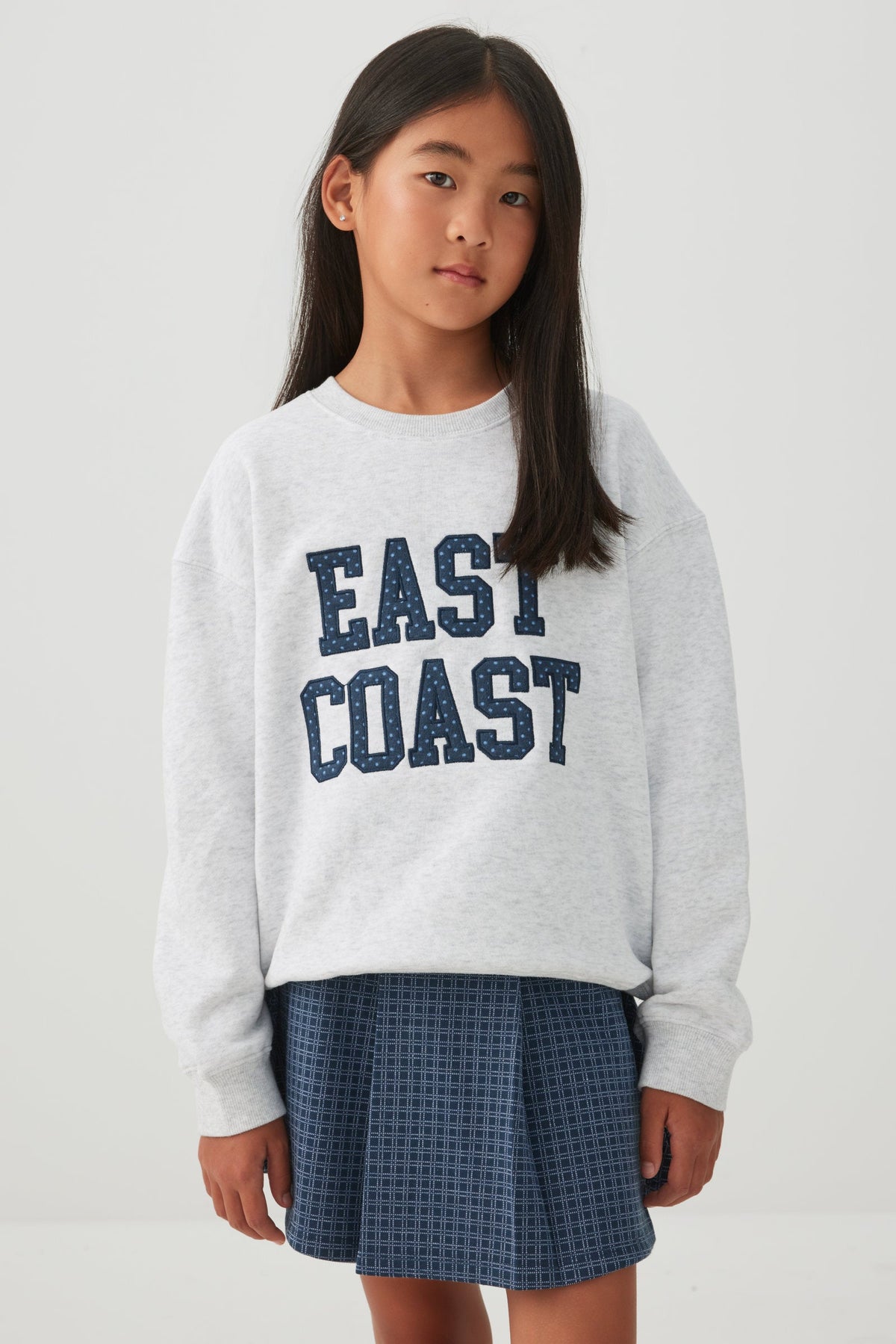 MADESOFTâ¢ Fleece Crew Neck Graphic Sweatshirt