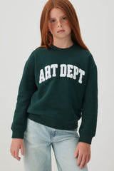 MADESOFTâ¢ Fleece Crew Neck Graphic Sweatshirt