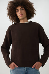 Boxy Chenille Knit Sweater