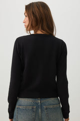 Button-Front Knit Cardigan