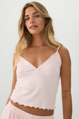 Pointelle PJ Tank Top And Short Set