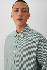 Striped Boxy Long Sleeve Shirt
