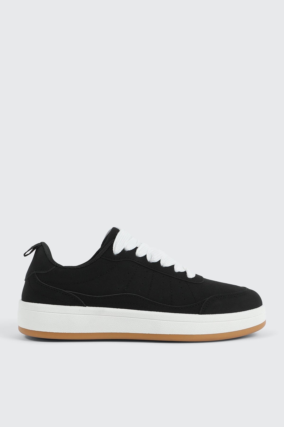 Faux Suede Platform Sneakers