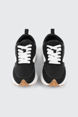 Lace Up Sneakers with Contrast Trim