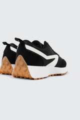 Lace Up Sneakers with Contrast Trim