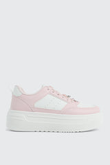 Thick Sole Court Sneakers with Charms