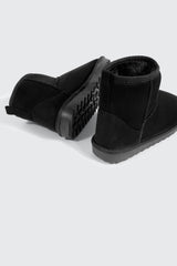 Faux Sheepskin Ankle Boots