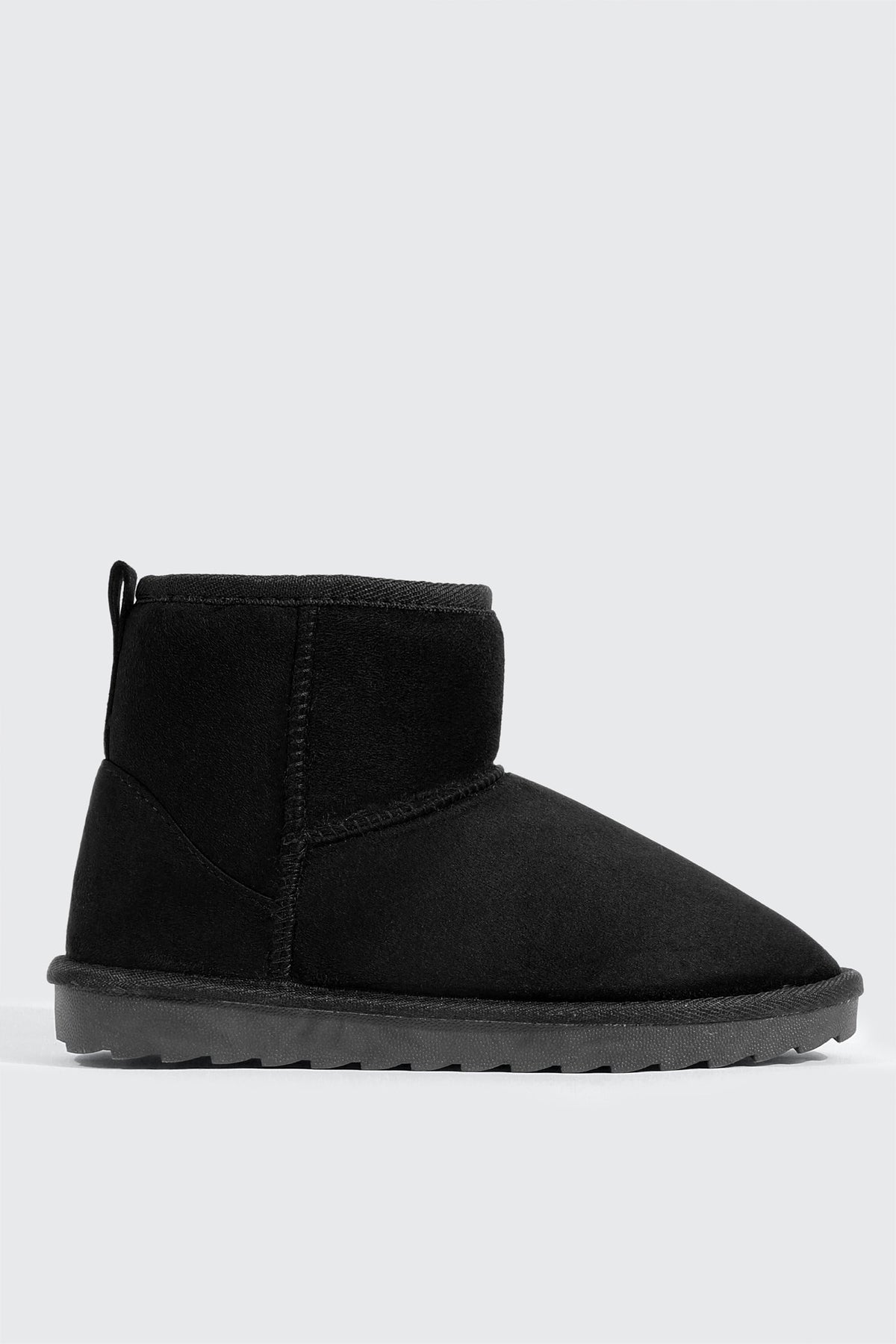 Faux Sheepskin Ankle Boots