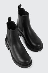 Round Toe Chelsea Boots