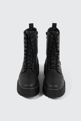Chunky Lace Up Ankle Boots