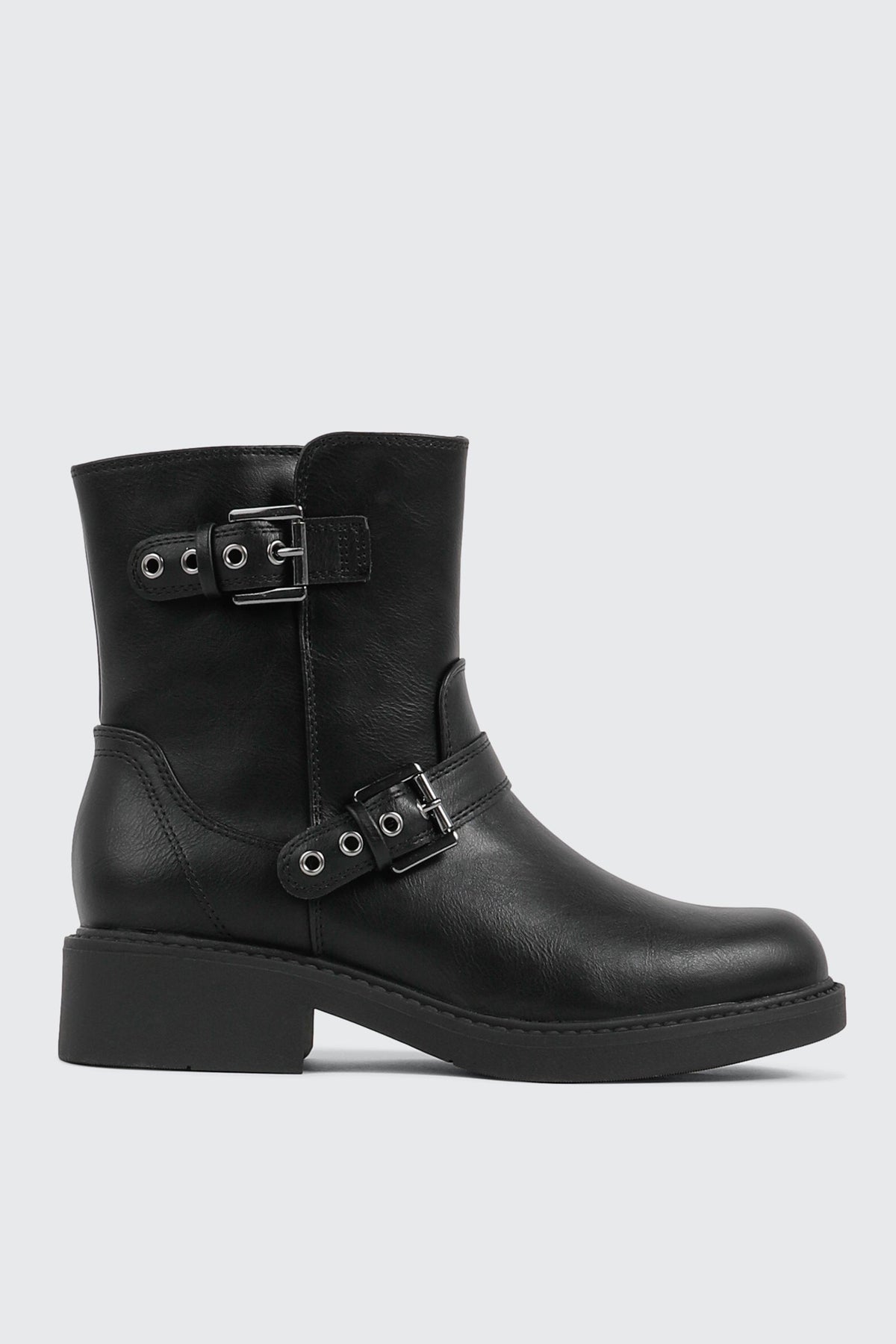 Round Toe Ankle Boots
