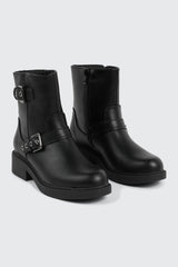Round Toe Ankle Boots