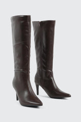 Pointed Toe Knee High Boots
