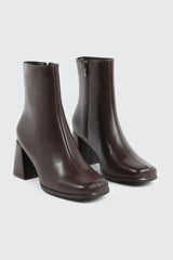 Square Toe Ankle Boots