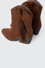 Western Fringe Ankle Boots