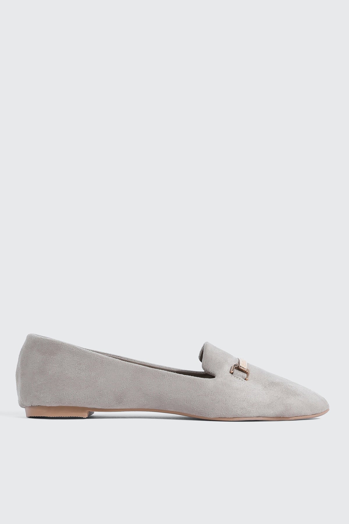 Faux Suede Pointy Toe Flats