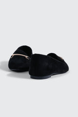 Faux Suede Pointy Toe Flats