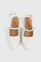 Pointed Slingback Flats