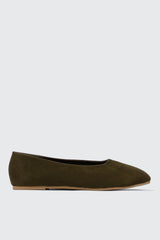 Faux Suede Ballet Flats