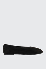 Faux Suede Ballet Flats