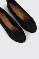Faux Suede Ballet Flats