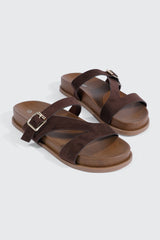Round Toe Flat Sandals