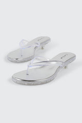 Clear Mule Kitten Heels