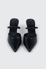 Two Way Pointed Toe Mid Heel Sandals