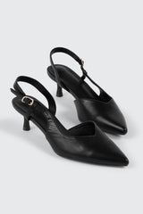 Pointed Toe Slingback Heels