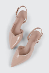 Pointed Toe Slingback Heels