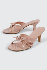 Bow Kitten Heel Sandals