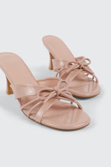 Bow Kitten Heel Sandals