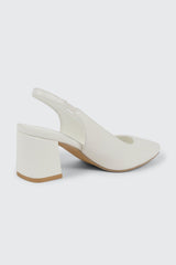 Pointed Toe Slingback Heel Pumps