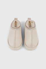 Faux Suede Slip On Mules