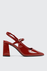 Slingback Block Heel Pumps