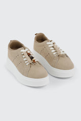 Platform Sneakers with Removable Charm