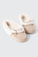 Faux Suede Loafer Slippers