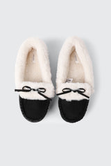 Faux Suede Loafer Slippers