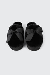 Faux Fur Platform Slippers