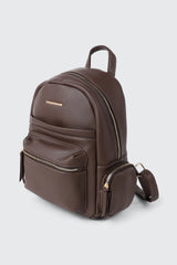 Pebbled Faux Leather Backpack