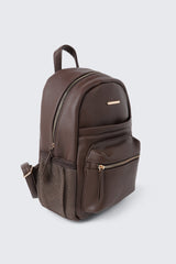 Pebbled Faux Leather Backpack