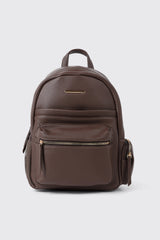 Pebbled Faux Leather Backpack