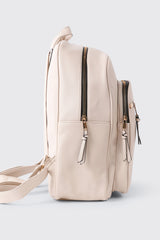 Pebbled Faux Leather Backpack