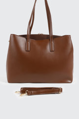 Faux Leather Tote Bag
