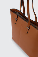 Pebbled Faux Leather Tote